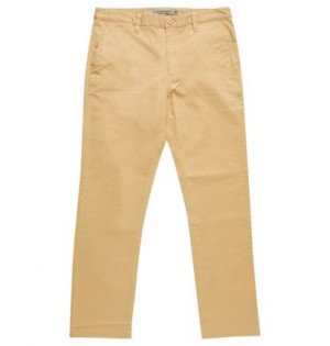 Chino Nohavice DC Shoes Worker Panske Hnedožltý | DC-8654209