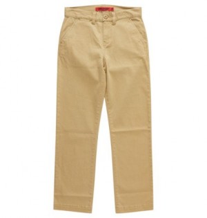 Chino Nohavice DC Shoes Worker Relaxed Detske Hnedožltý | DC-1234580