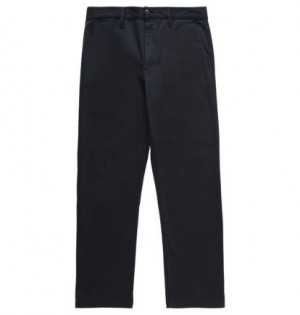 Chino Nohavice DC Shoes Worker Relaxed Panske Čierne | DC-2138467