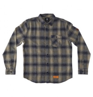 Košeľa S Dlhým Rukávom DC Shoes Marshal Flannel Panske Modre | DC-5428967