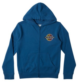 Mikina s Kapucnou DC Shoes Core Zip-Up Detske Tmavo Modre | DC-3280764