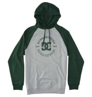 Mikina s Kapucnou DC Shoes DC Star Pilot Panske Siva | DC-0497286