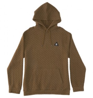 Mikina s Kapucnou DC Shoes Longhand Panske Hnede | DC-8107635