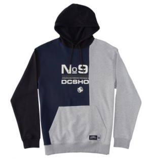 Mikina s Kapucnou DC Shoes Static Panske Námornícka Modrá Viacfarebný | DC-4516937