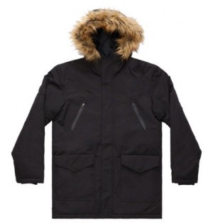 Parka DC Shoes Bamberg Water-Resistant Panske Čierne | DC-1594673