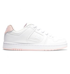 Skate Topanky DC Shoes Manteca Damske Biele Ruzove | DC-8421536
