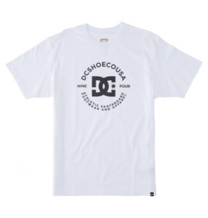 Tricko DC Shoes DC Star Pilot Panske Biele | DC-7630851