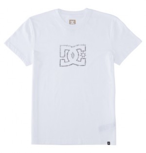 Tricko DC Shoes DC Zig Zag Panske Biele | DC-1067839